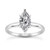 Marquise-Cut Solitaire Engagement Ring Mounting