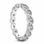 Fine Diamond Eternity Wedding Band Braided Ring Angle