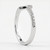 Curved Diamond Wedding Band Guard Ring Side