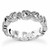 X-Shaped Link Diamond Eternity Wedding Band Ring