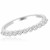 Bridal Diamond Wedding Band Ring with Shared Prongs Side