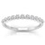 Bridal Diamond Wedding Band Ring with Shared Prongs