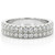 0.8ct Diamond Wedding Band / Double Row Anniversary Ring