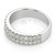 0.8ct Diamond Wedding Band / Double Row Anniversary Ring Side
