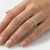 Dainty Full Eternity Diamond Wedding Band Bridal Ring On Hand