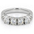 1 Carat Four Diamond Anniversary Vintage-Inspired Wedding Ring
