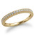 Vintage-Inspired Diamond Wedding Band Engraved 14k Yellow Gold Ring