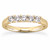 5-Stone Bridal Wedding Band Diamond Anniversary Ring Yellow Gold