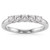 Natural Five-Diamond Bridal Wedding Band Anniversary Ring