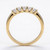 Natural Five-Diamond Bridal Wedding Band Anniversary Ring Side