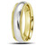 Traditional Wedding Band Polished Ring 14k 2 Tone Gold