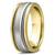 Handmade Wedding Band 14k Two Tone Gold Ring With Ropes