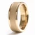 Sand-Blasted 14k Yellow Gold Wedding Band Men's Comfort Fit Ring