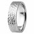 All-Hammered Flat Wedding Band 14k Gold Comfort Fit Ring