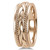 Handmade Braided 14k Rose Gold Wedding Band Ring
