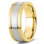 Satin-Finished Wedding Band 18k 2-Tone Gold Ring