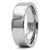 Flat Wedding Ring Plain Polished 18k White Gold Band