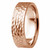 All-Hammered 18k Rose Gold Flat Wedding Band Ring