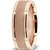 Sand-Blasted 18k Rose Gold Wedding Band Men's Ring