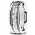 Handmade Braided Platinum Wedding Ring Comfort Weave Band