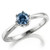 Fancy-Blue Diamond Solitaire Engagement Ring