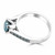 Fancy Blue Diamond Engagement Ring Side