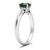 1.50ct Fancy Green Diamond Solitaire Engagement Ring Side