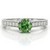 Fancy-Green Diamond Vintage-Style Engagement Ring