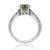 Fancy-Green Diamond Vintage-Style Engagement Ring Side