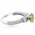 1.69ct Canary Yellow Diamond Vintage Style Ring Side