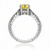Fancy Canary Yellow Diamond Engagement Ring Antique Style Side