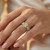 Fancy Canary Yellow Diamond Engagement Ring Infinity Design On Hand