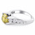 Fancy Canary Yellow Diamond Engagement Ring 18k Gold Angle