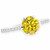 VS1 Canary Yellow Diamond Engagement Rings 6 Prongs