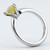 Pear-Cut Canary Yellow Diamond Solitaire Engagement Ring 18k Gold Side