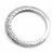 Vintage Inspired Black White Diamond Wedding Ring Side