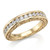 0.65ct Channel-Set Diamond Wedding Ring Vintage Style Band 14k Yellow Gold