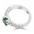 Fancy Green Diamond Double-Pronged Engagement Ring Side