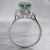 Unique Fancy Green Diamond Engagement Ring Side