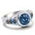 Fancy Blue Diamond Engagement Ring Antique / Vintage Style