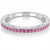 Pink Sapphire Vintage Wedding Ring Antique Style Band