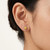 Fancy-Yellow Diamond Stud Earrings 14k White Gold On Model
