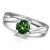 Green Diamond Twisted Solitaire Engagement Ring