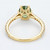 2 Carat Fancy Green Diamond 6-Prong Engagement Ring Side