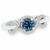 Blue Diamond Infinity Engagement Promise Ring