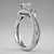 Unique Matching Diamond Engagement and Wedding Ring Set Side