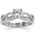 Intertwined Matching Diamond Infinity Engagement and Wedding Ring Set