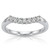 Curved Diamond Wedding Band Enhancer Guard Ring
