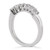 Curved Diamond Wedding Guard Ring Side-View