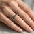 Channel-Set Fancy Brown Diamond Wedding Ring Vintage On Hand